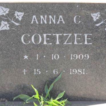 COETZEE Anna C. 1909-1981
