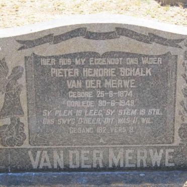 MERWE Pieter Hendrie Schalk, van der 1874-1949