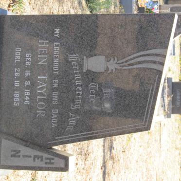 TAYLOR Hein 1946-1985