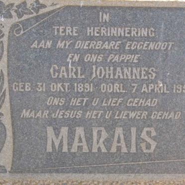 MARAIS Carl Johannes 1891-1950