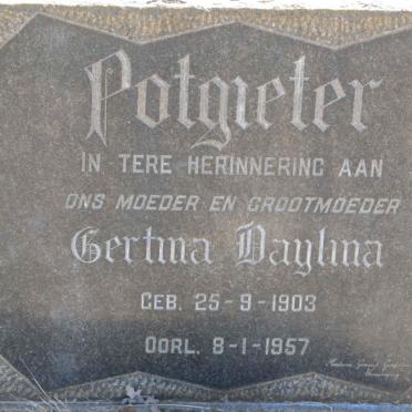POTGIETER Gertina Daylina 1903-1957