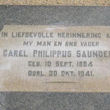SAUNDERS Carel Philippus 1884-1941