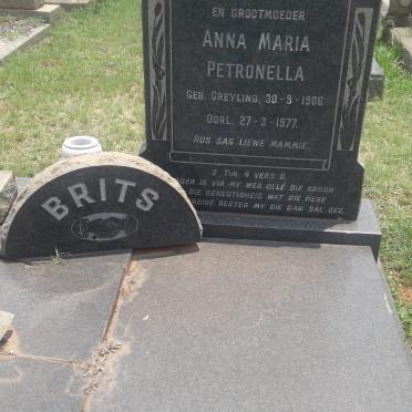BRITS Anna Maria Petronella 1906-1977
