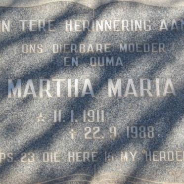 ? Martha Maria 1911-1988