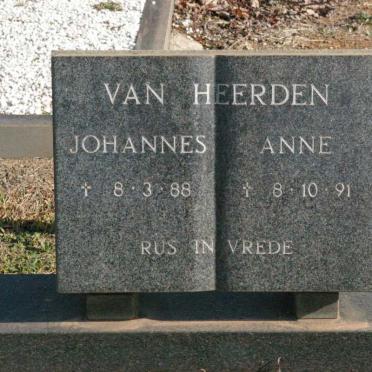 HEERDEN Johannes, van -1988 &amp; Anne -1991