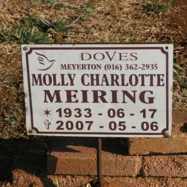 MEIRING Molly Charlotte 1933-2007