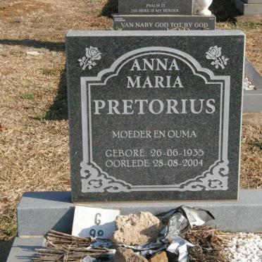 PRETORIUS Anna Maria 1935-2004