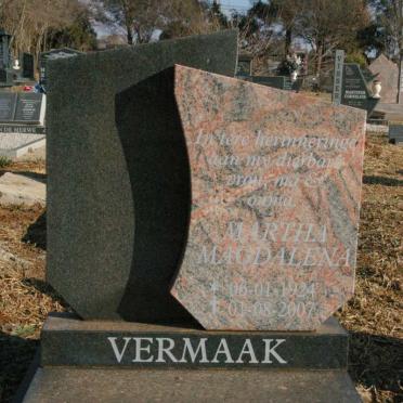 VERMAAK Martha Magdalena 1924-2007