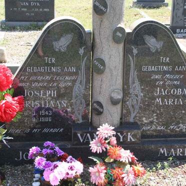 WYK Joseph Christiaan, van 1943-1986 &amp; Jacoba Maria
