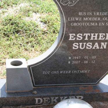 DEKKER Esther Susan 1947-2007