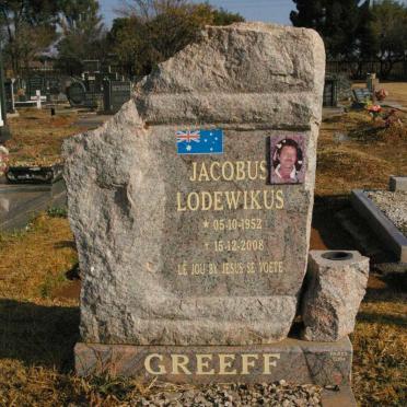 GREEFF Jacobus Lodewikus 1952-2008