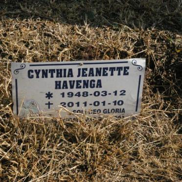 HAVENGA Cynthia Jeanette 1948-2011