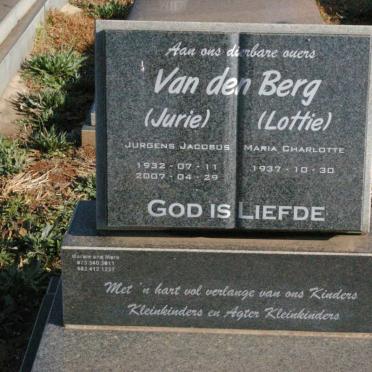 BERG Jurgens Jacobus, van den 1932-2007 &amp; Maria Charlotte 1937-