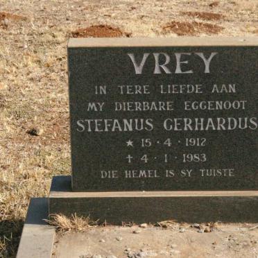 VREY Stefanus Gerhardus 1912-1983