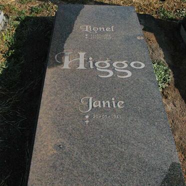 HIGGO Lionel 1938-2007 &amp; Janie 1941-