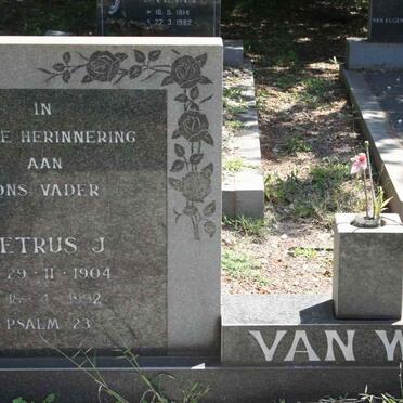 WYK Petrus J., van 1904-1992