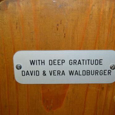 WALDBURGER David &amp; Vera