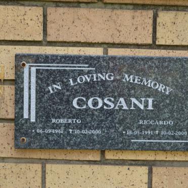 COSANI Roberto 1961-2000 :: COSANI Riccardo 1991-2000