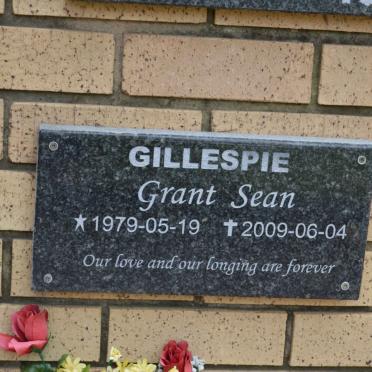 GILLESPIE Grant Sean 1979-2009