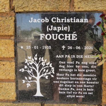 FOUCHE Jacob Christiaan 1935-2020