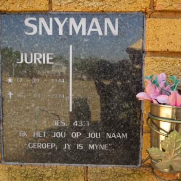 SNYMAN Jurie 1944-2014