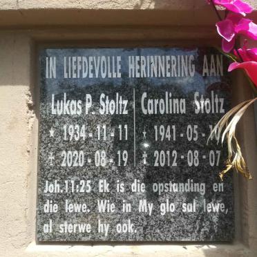 STOLTZ Lukas P. 1934-2020 &amp; Carolina 1941-2012