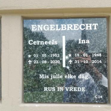 ENGELBRECHT Cerneels 1952-2020 &amp; Ina 1948-2014