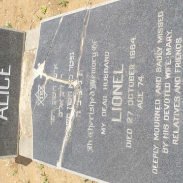 ALICE Lionel -1964