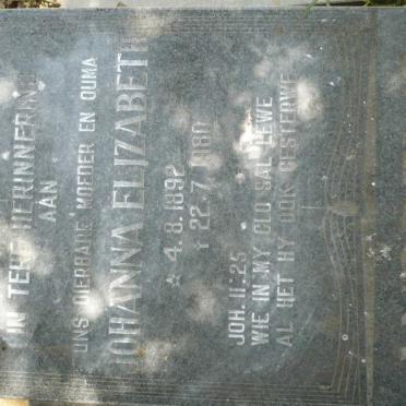 ANDREWS Johanna Elizabeth 1892-1980