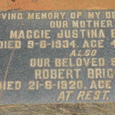 BRIGGS Maggie Justina -1934 :: BRIGGS Robert -1920