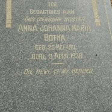 BOTHA Anna Johanna Maria 1911-1938