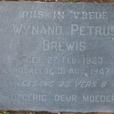 BREWIS Wynand Petrus 1923-1947