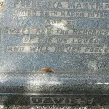 DAVIES Frederika Martina -1978