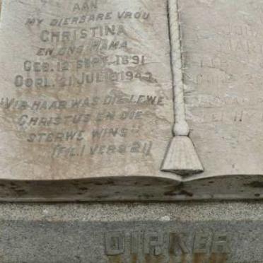 DIRKER Johannes Marthinus -1958 &amp; Christina Johanna Sophia 1891-1943