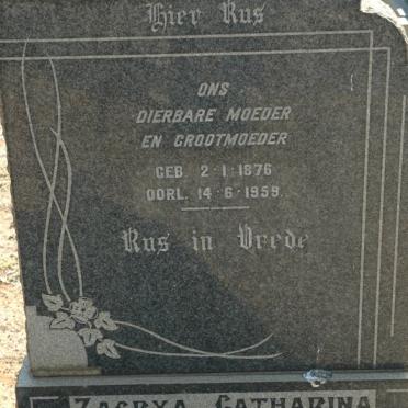 DELPORT Zagrya Catharina nee V.D. MERWE  1876-1959