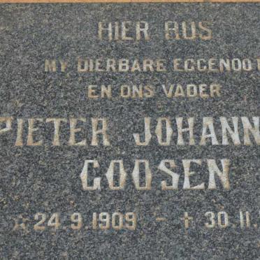 GOOSEN Pieter Johannes 1909-1972