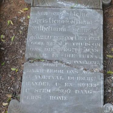 HEYNS Christiena Johanna Wilhelmina 1933-1935