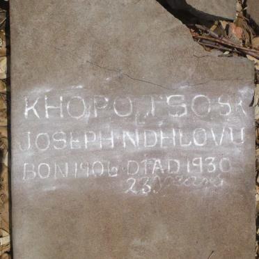 KHOPOTSOSK Joseph Ndhlovu -1930