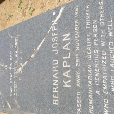 KAPLAN Bernard Joseph -1981