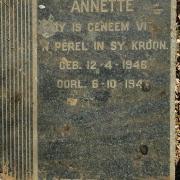 LIEBENBERG Annette 1946-194?