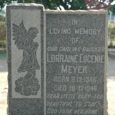 MEYER Lorraine Eugenie 1946-1946