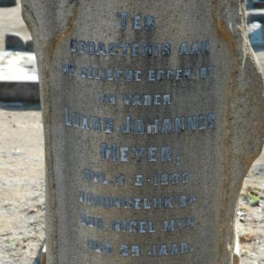 MEYER Lukas Johannes  -1933 