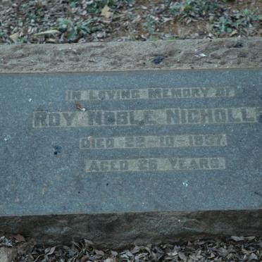 NICHOLLS Roy Nobel   -1937 