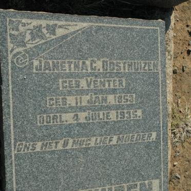 OOSTHUIZEN Janetha C. nee VENTER 1853-1935