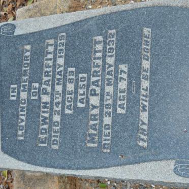 PARFITT Edwin -1929 &amp; Mary -1932