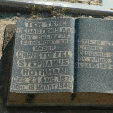 ROTHMAN Christoffel Stephanus 1871-1940