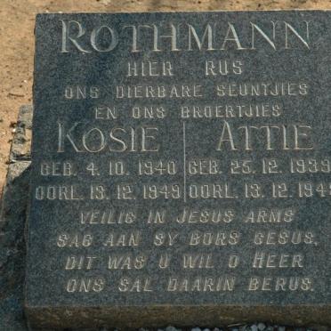 ROTHMANN Attie 1939-1949 :: ROTHMANN Kosie 1940-1949