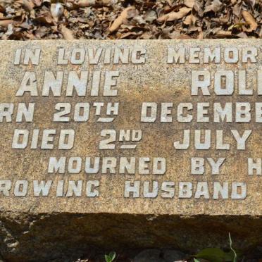 ROLLINO Annie 1870-1921
