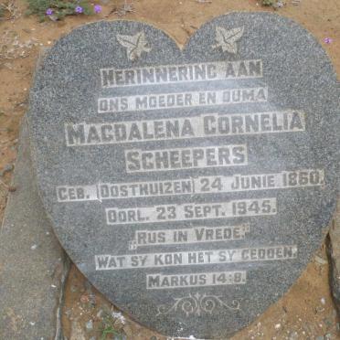 SCHEEPERS Magdalena Cornelia nee OOSTHUIZEN 1860-1945