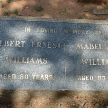 WILLIAMS Albert Ernest &amp; Mabel Amy